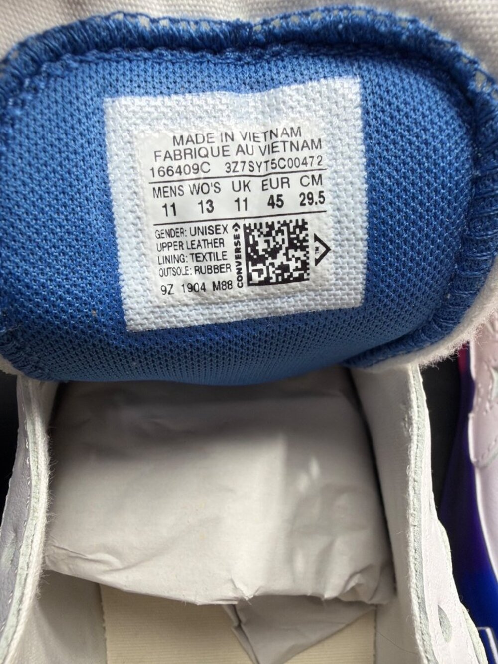 Converse x GOLF le FLEUR One Star Rainbow White Leather Shoes Mens 11 Womens 13 - Picture 5 of 11